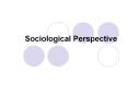 Sociological Perspective PowerPoint PPT Presentation
