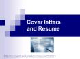 Cover letters and Resume PowerPoint PPT Presentation