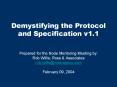 Demystifying the Protocol and Specification v1.1 PowerPoint PPT Presentation