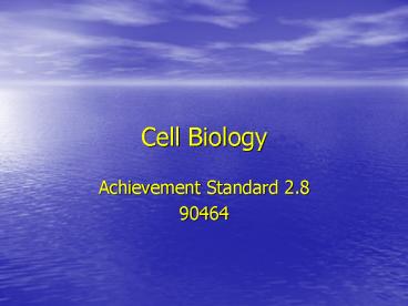 Cell Biology