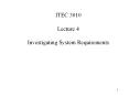ITEC 3010 Lecture 4 Investigating System Requirements PowerPoint PPT Presentation