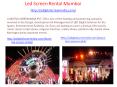Led Display india on rent mumbai PowerPoint PPT Presentation