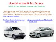 Nashik Mumbai Taxi Service