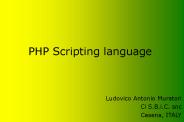 PHP Scripting language