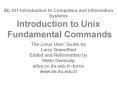 BIL101:Introduction to Computers and Information Systems Introduction to Unix Fundamental Commands PowerPoint PPT Presentation