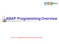 SAP ABAP online training PowerPoint PPT Presentation