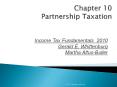 Chapter 10 Partnership Taxation PowerPoint PPT Presentation