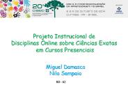 Projeto Instrucional de Disciplinas Online sobre Ci