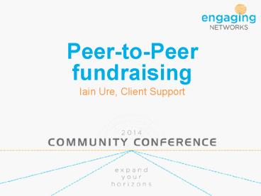 Peer-to-Peer fundraising