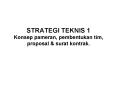 STRATEGI TEKNIS 1 Konsep pameran, pembentukan tim, proposal PowerPoint PPT Presentation