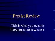 Protist Review