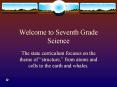 Welcome to Seventh Grade Science PowerPoint PPT Presentation