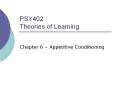 PSY402 Theories of Learning PowerPoint PPT Presentation