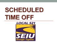 SCHEDULED TIME OFF
