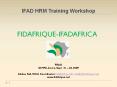 IFAD HRM Training Workshop PowerPoint PPT Presentation