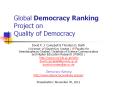 Global Democracy Ranking Project on Quality of Democracy PowerPoint PPT Presentation