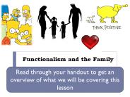 Functionalism and the Family