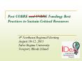 Post COBRE and INBRE Funding: Best Practices to Sustain Critical Resources PowerPoint PPT Presentation