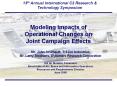 Modeling Impacts of Operational Changes on Joint Campaign Effects PowerPoint PPT Presentation