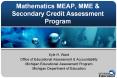 Mathematics MEAP, MME PowerPoint PPT Presentation