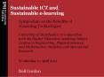 Sustainable ICT and Sustainable e-learning PowerPoint PPT Presentation