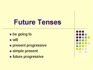Future Tenses