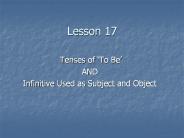 Tenses of 
