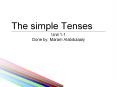 The simple Tenses PowerPoint PPT Presentation