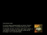 Uma breve nota: