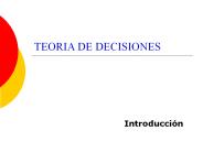 TEORIA DE DECISIONES