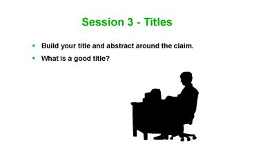 Session 3 - Titles