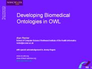 Developing Biomedical Ontologies in OWL