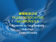 ?????? FUZZY ASSOCIATIVE MEMMORIES?