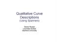 Qualitative Curve Descriptions PowerPoint PPT Presentation