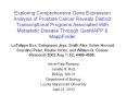 Exploring Comprehensive Gene Expression Analysis of Prostate Cancer Reveals Distinct Transcriptional Programs Associated With Metastatic Disease Through GenMAPP PowerPoint PPT Presentation