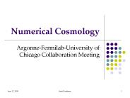 Numerical Cosmology