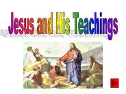 Jesus and His Teachings