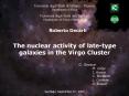 The nuclear activity of late-type galaxies in the Virgo Cluster PowerPoint PPT Presentation