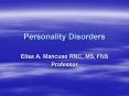 Personality Disorders PowerPoint PPT Presentation