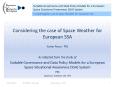 Considering the case of Space Weather for European SSA PowerPoint PPT Presentation