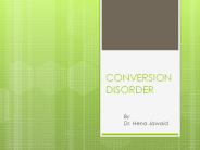CONVERSION DISORDER