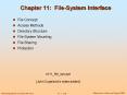 Chapter 11: File-System Interface PowerPoint PPT Presentation