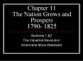 Chapter 11 The Nation Grows and Prospers 1790- 1825 PowerPoint PPT Presentation