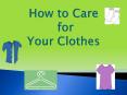 How to Care for Your Clothes PowerPoint PPT Presentation