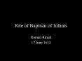 Rite of Baptism of Infants PowerPoint PPT Presentation