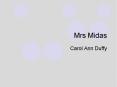 Mrs Midas PowerPoint PPT Presentation