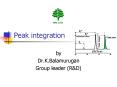 Peak integration PowerPoint PPT Presentation