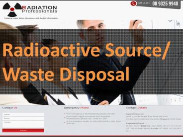 Radioactive Waste Disposal Service