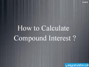 How to Calculate Compound Interest?