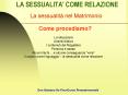 LA SESSUALITA' COME RELAZIONE PowerPoint PPT Presentation
